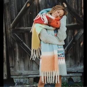 Free People Multicolor Cozy Scarf